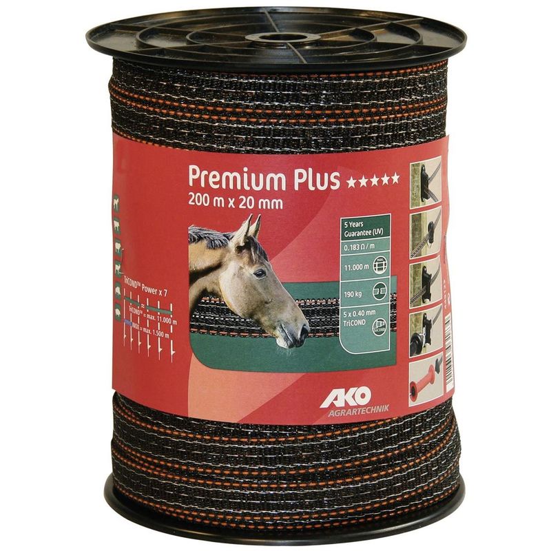 AKO Gjerdebånd Premium plus 200mx20mm